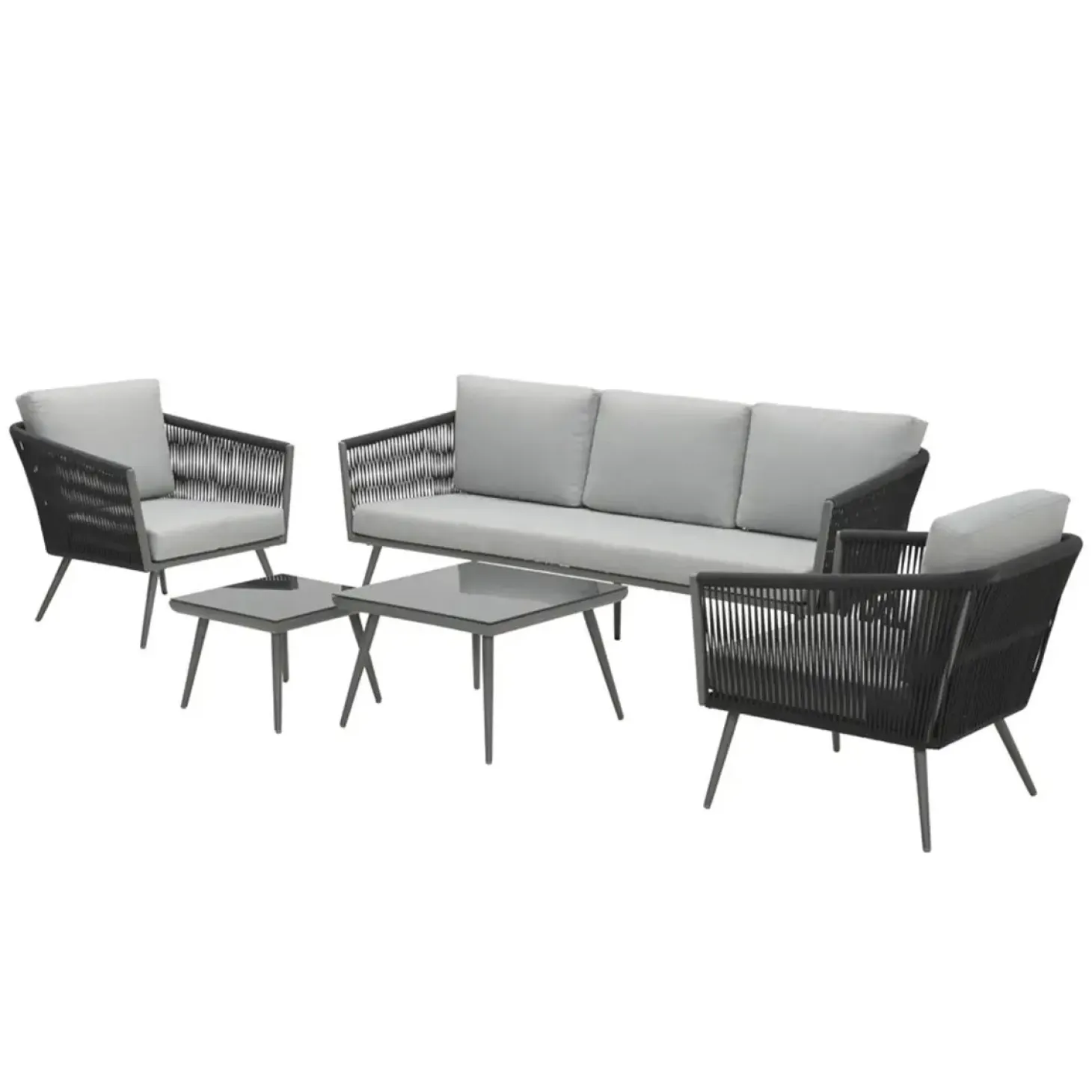 Garden Impressions - Lounge Sæt - Canberra - set 5-pcs - arctic grey