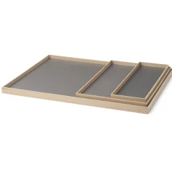 Gejst bakke - Frame tray small i eg/grå