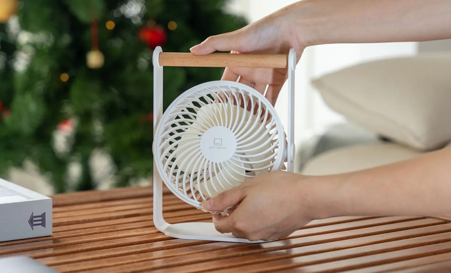 Gingko - Bord Ventilator - Lyra - Lunar White