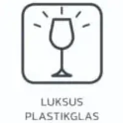 glassFORever - Krystal Glas - Premium Light - Brudsikkert Plastik - 27cl
