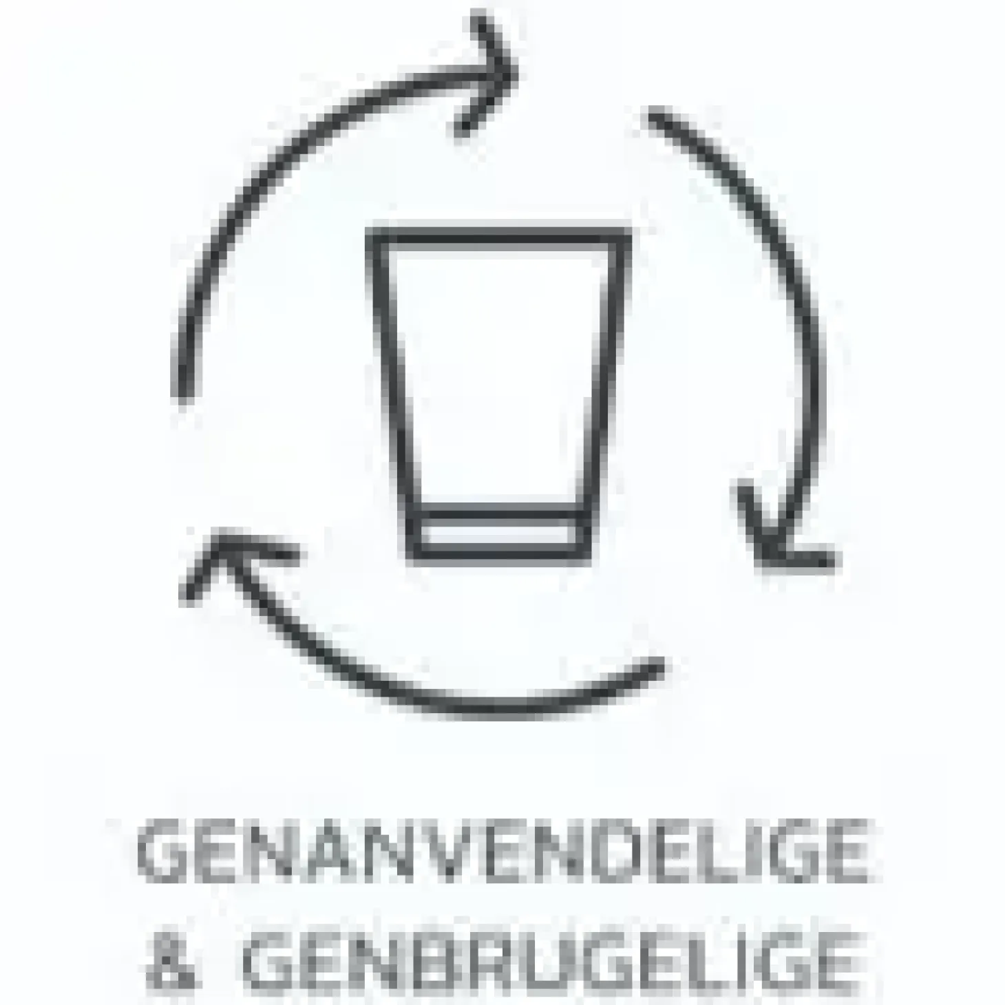 glassFORever - Krystal Glas - Premium - Brudsikkert Plastik - Blå - 35cl