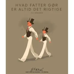 H. C. Andersen Original - "Hvad fatter gør" Plakat i ramme - 40x50