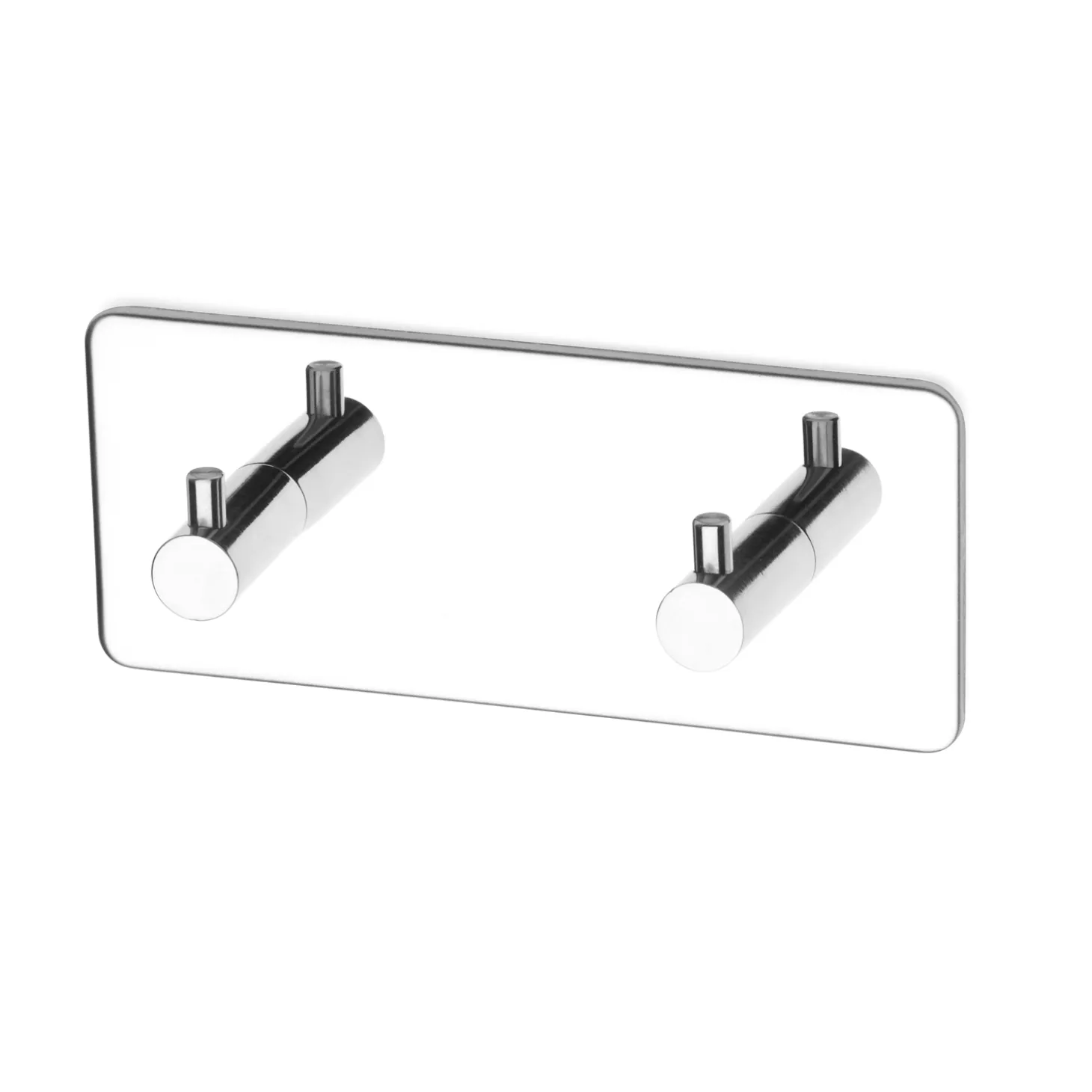 Habo - Håndklædekrog dobbelt- Flair - Selvklæbende - Stål