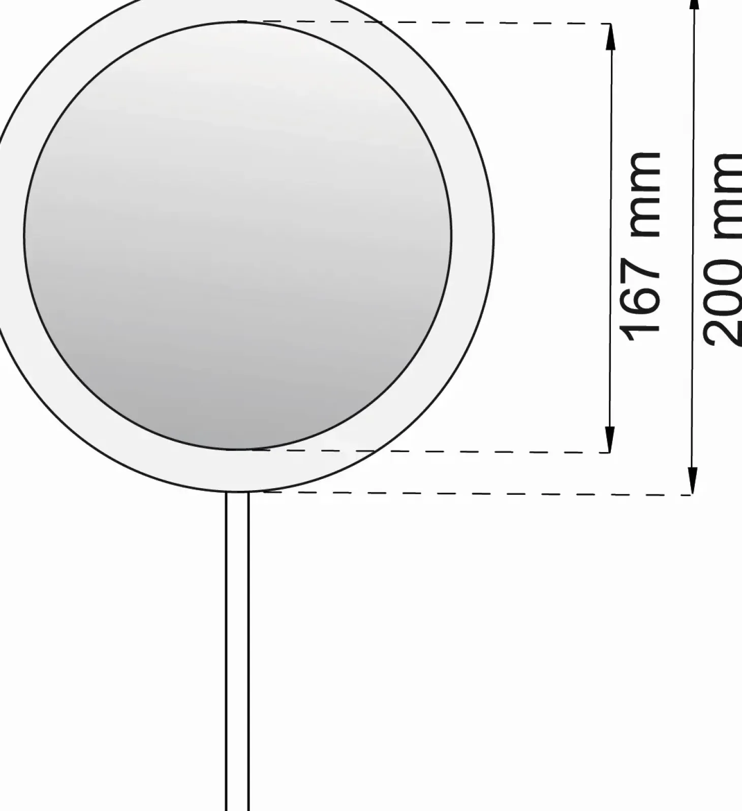 Habo - Makeupspejl - Led - Ø 16-20 cm