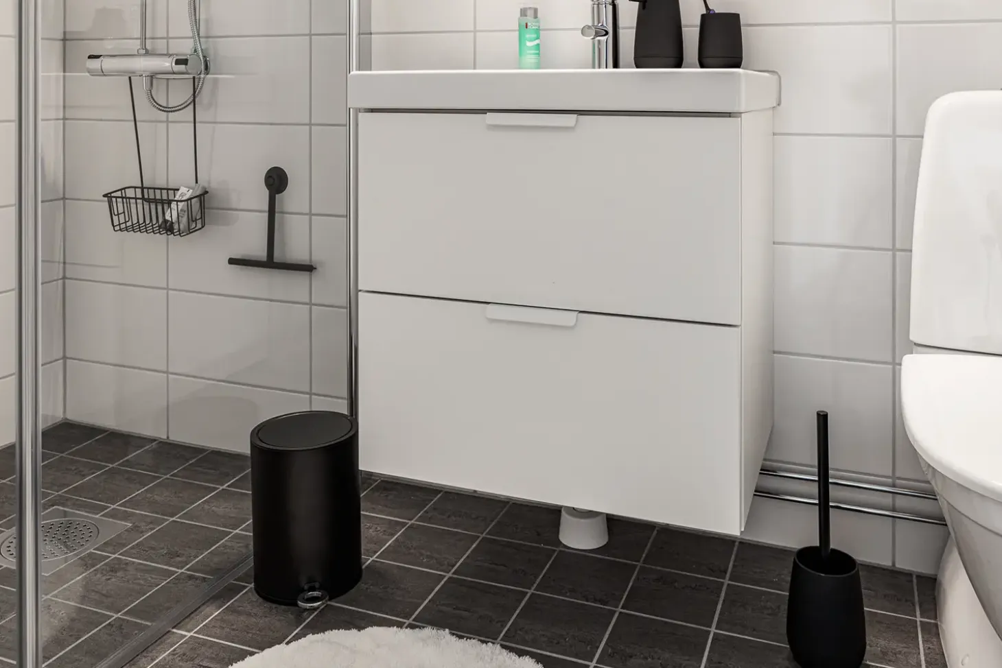 Habo - Toiletspand - Blossom - Krom - H: 26 cm