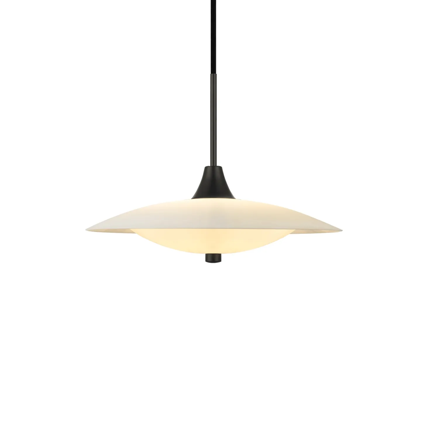 Halo Design - Pendel - Baroni - Ø35 cm - Opal/Sort