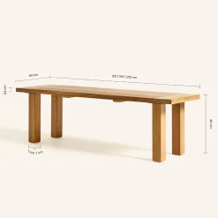 Hannun - Bænk - Ronda - L120 cm
