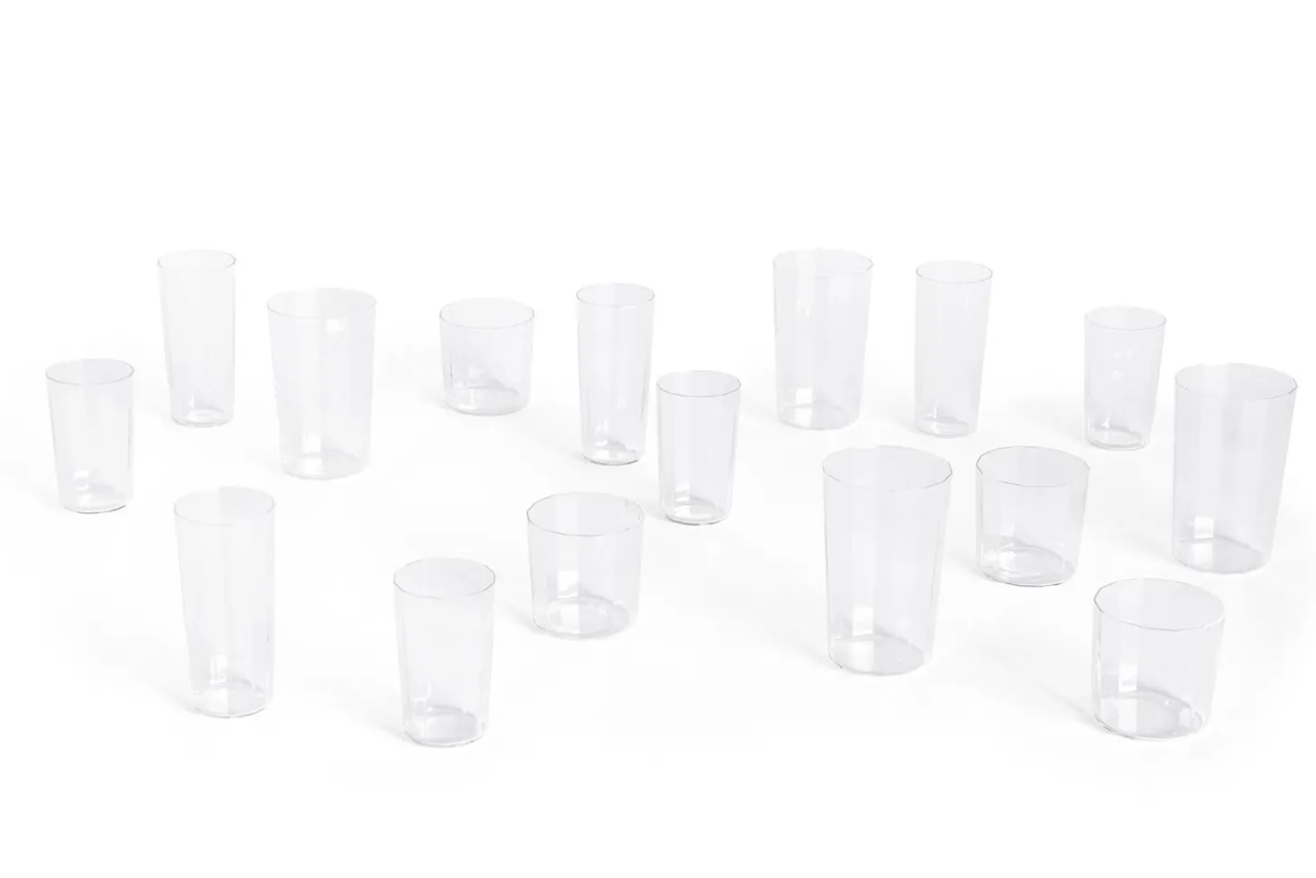 Hay - Angle Glass - klar - sæt med 4 stk. - Clear - 529