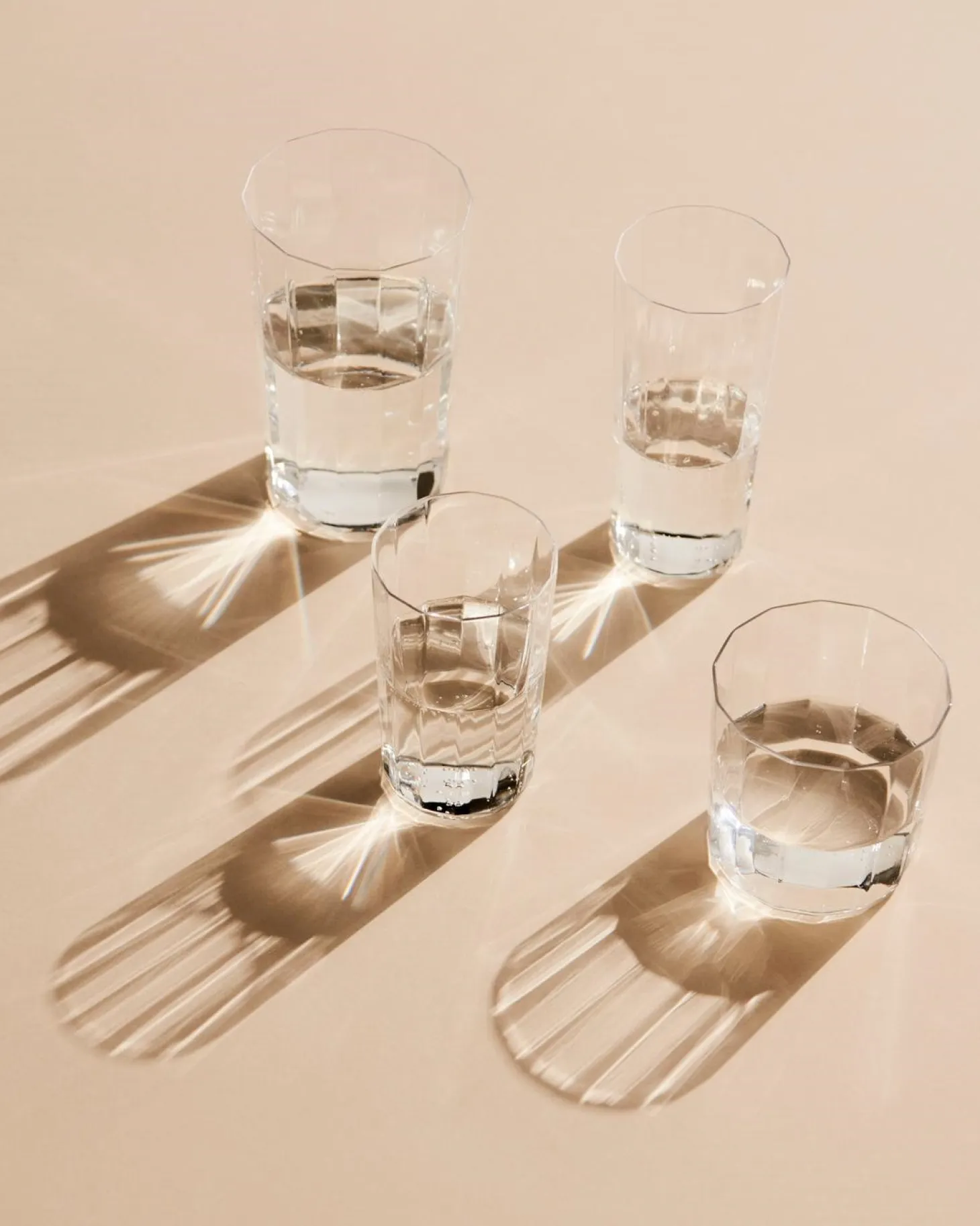 Hay - Angle Glass - klar - sæt med 4 stk. - Clear - 529
