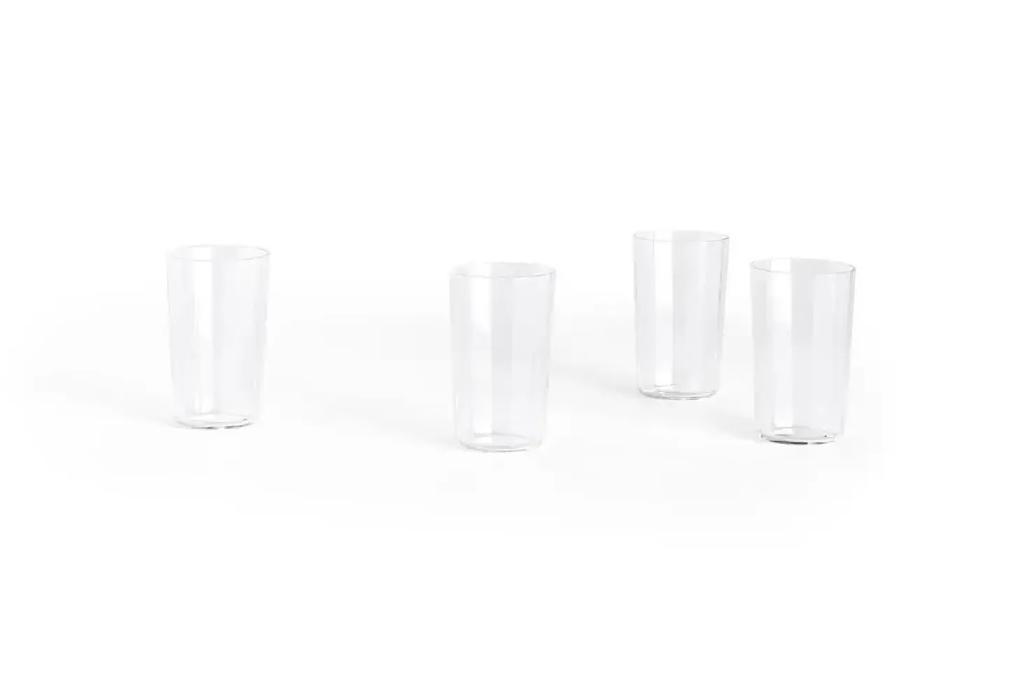 Hay - Angle Glass - klar - sæt med 4 stk. - Clear - 449