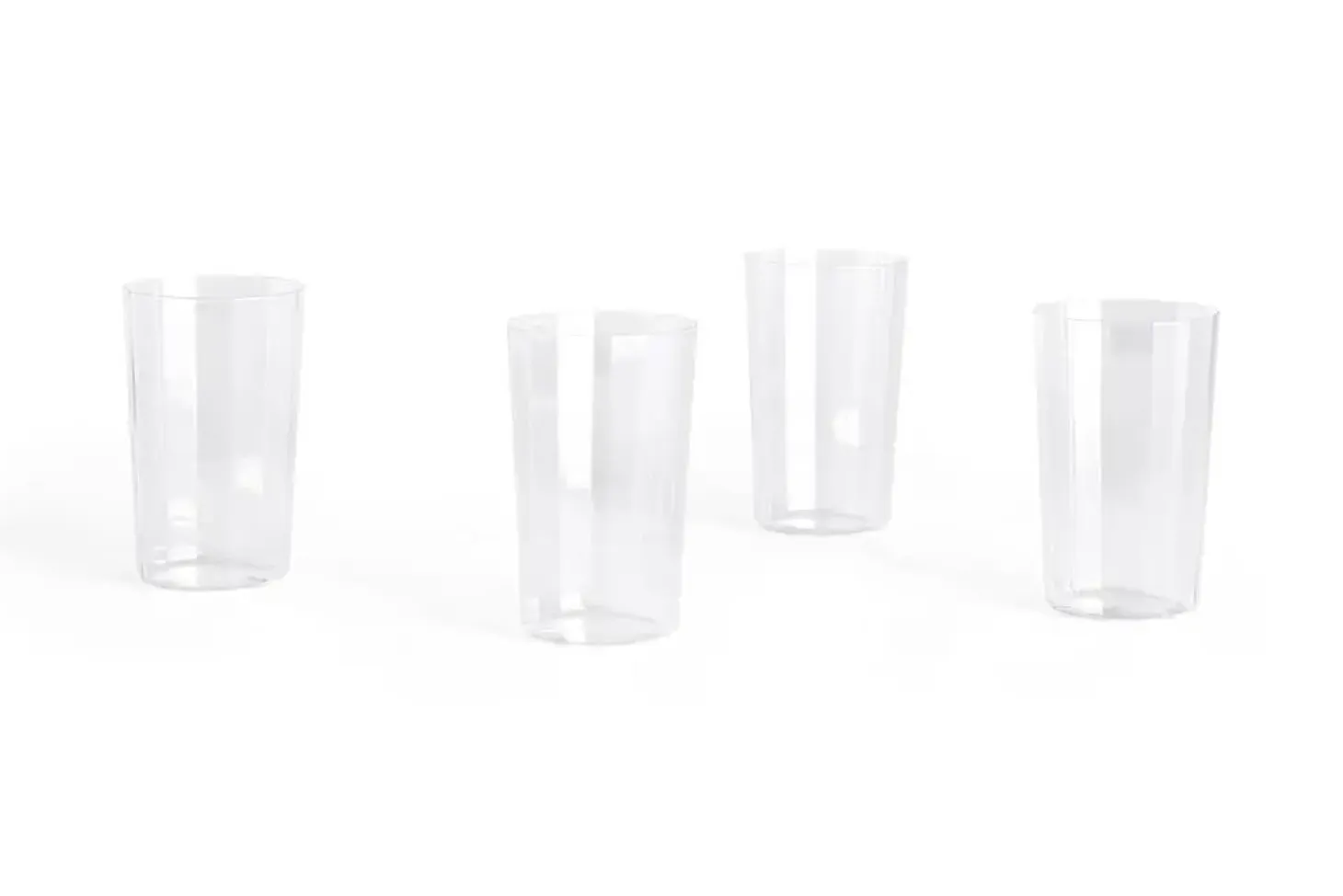 Hay - Angle Glass - klar - sæt med 4 stk. - Clear - 599