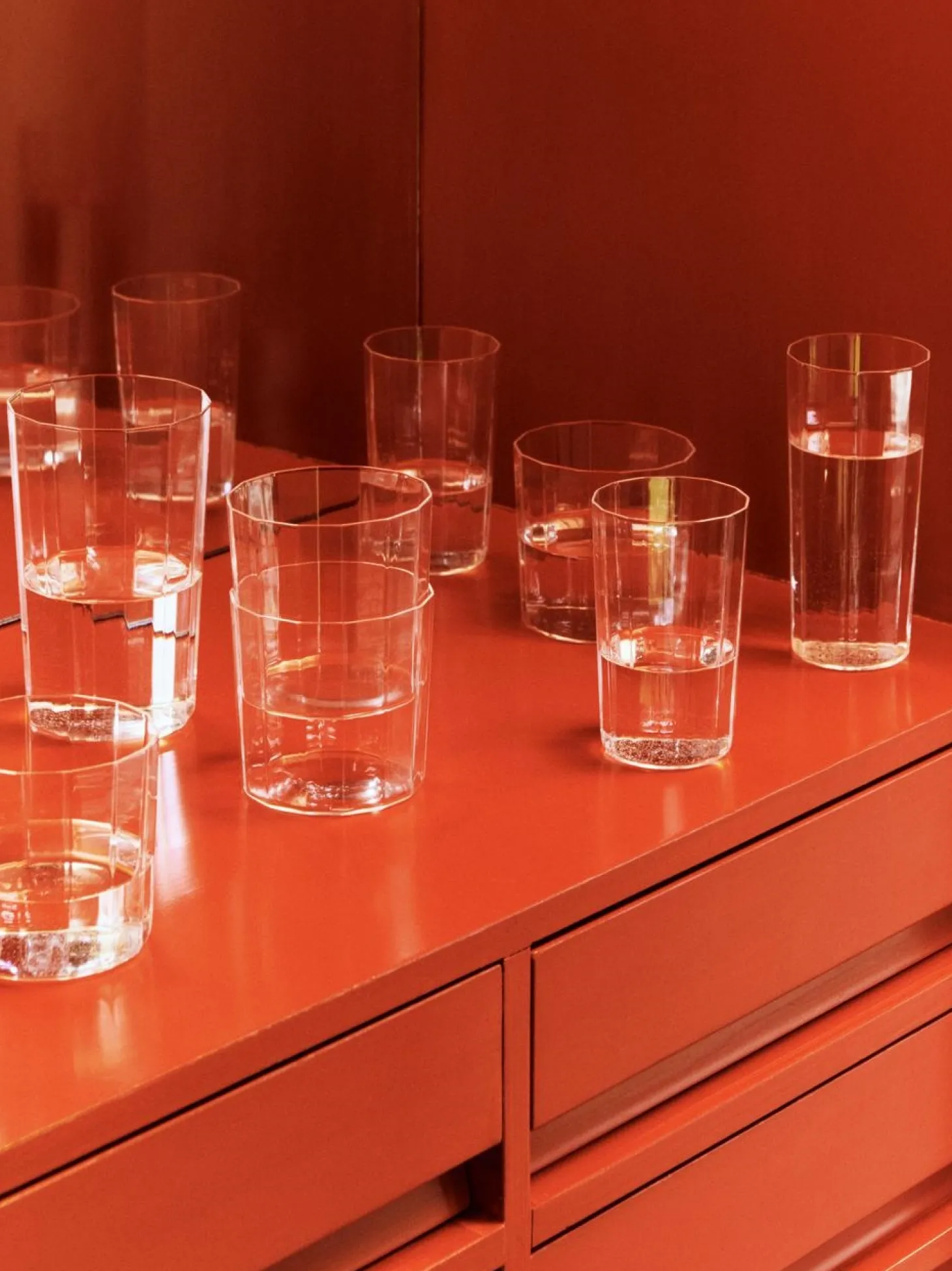 Hay - Angle Glass - klar - sæt med 4 stk. - Clear - 599