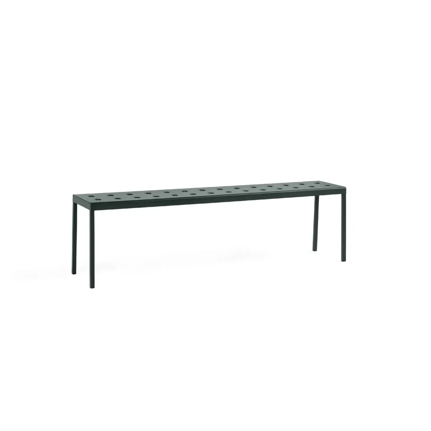 HAY - Balcony - bænk - bench - Dark Forest - mørkegrøn - længde 165 cm