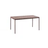 HAY - Balcony - havebord - Iron red - rød - medium - længde 144 cm