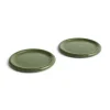 HAY - Barro - Tallerken - Sæt med 2 styk - Green - Ø24 cm