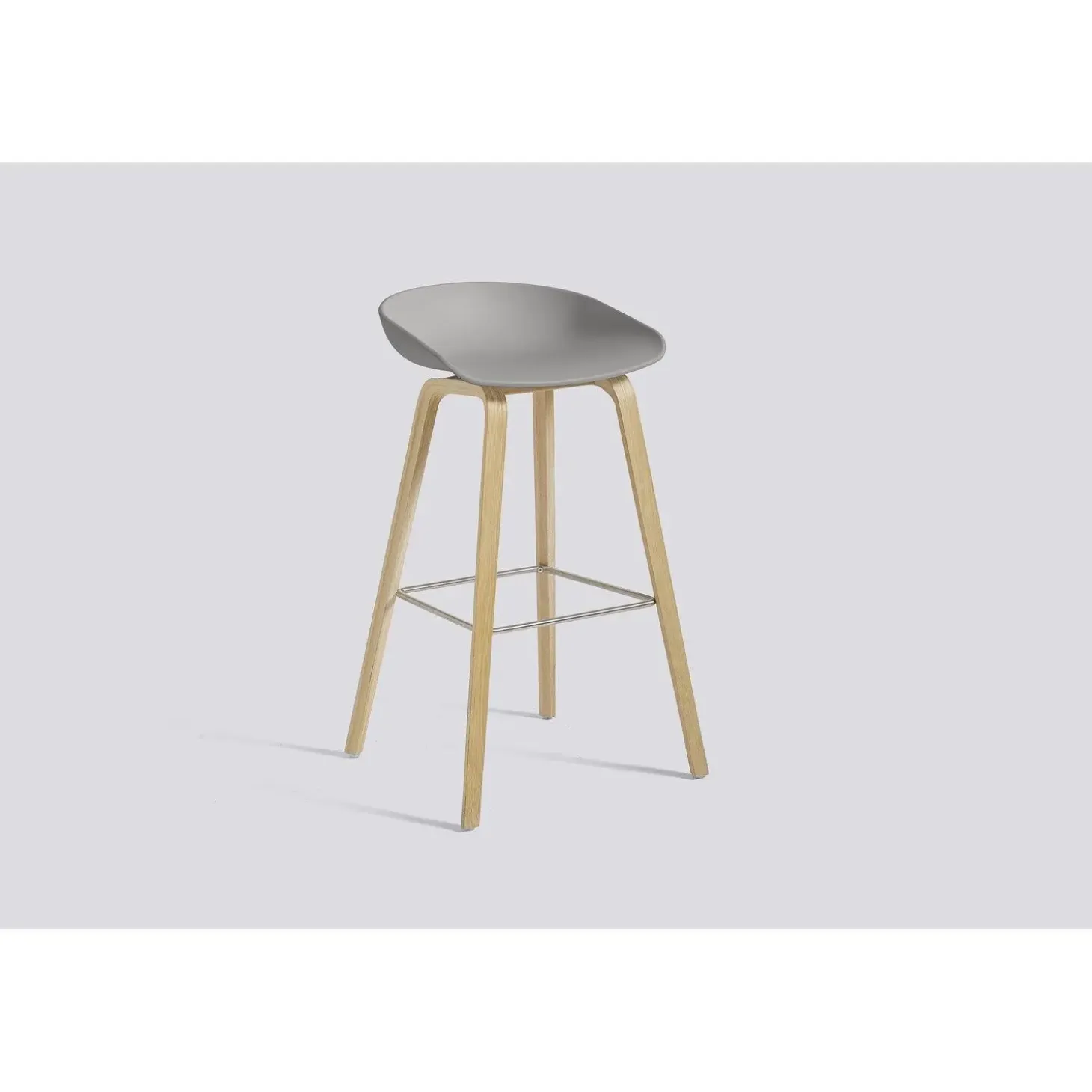 HAY - Barstol - AAS 32 - About A Stool - Concrete Grey 2.0 - Ben: eg/vandbaseret lak - Lav model