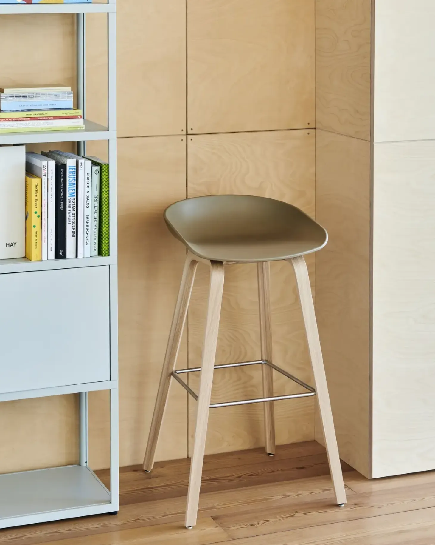 HAY - Barstol - AAS 32 - About A Stool - Dusty Blue 2.0 - Ben: eg/vandbaseret lak - Lav model