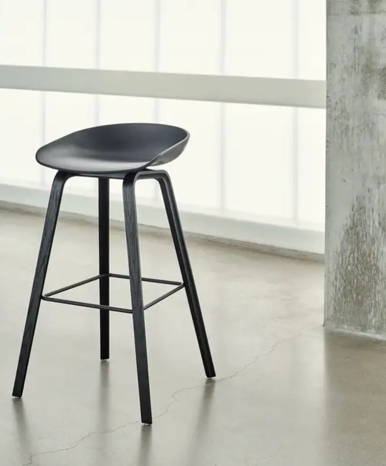 HAY - Barstol - AAS 32 - About A Stool - Dusty Blue 2.0 - Ben: eg/vandbaseret lak - Lav model