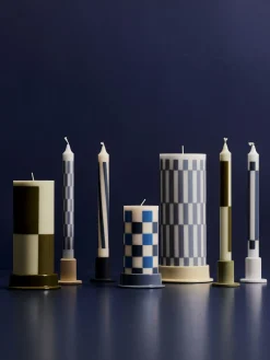 Hay - Bloklys - Column - Large - Light Blue & Dusty blue