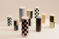 Hay - Bloklys - Column - Small - Hvid & blå