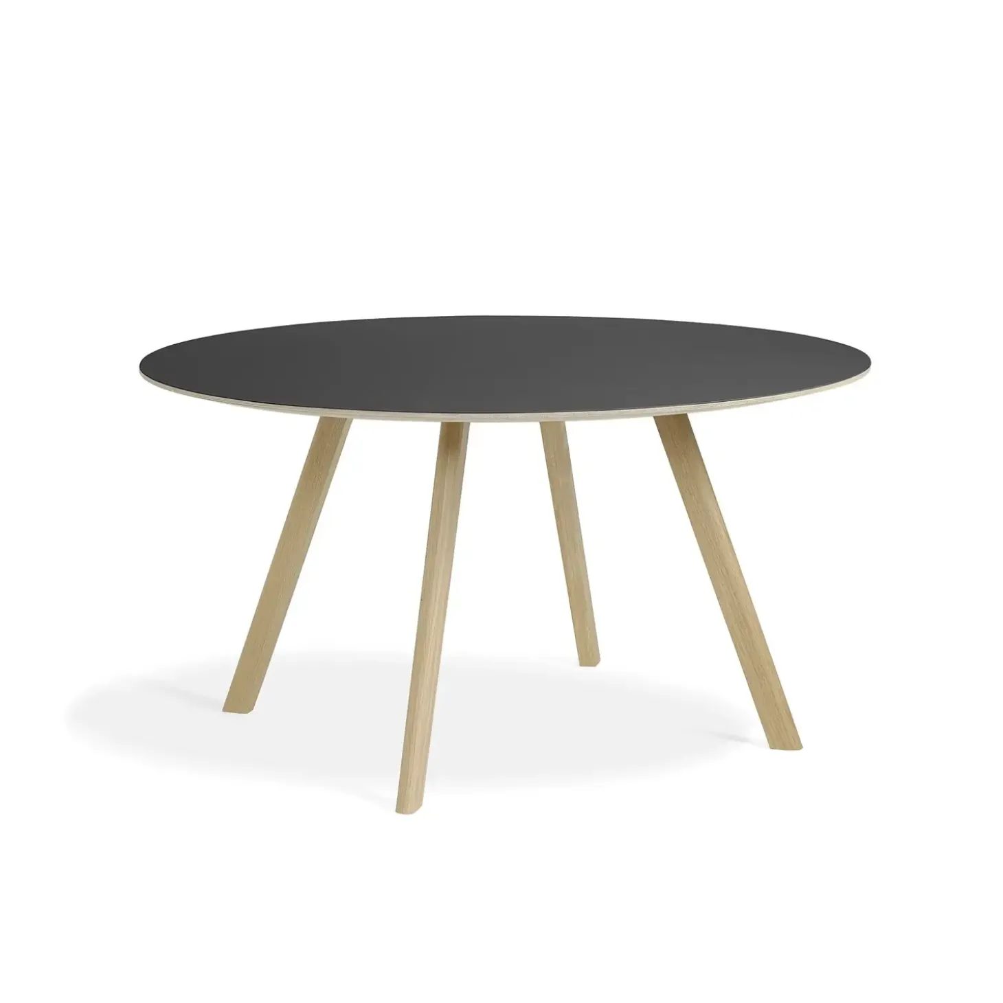 HAY - Bord - CPH25 - Sort / Matlakeret eg - Ø 140 cm