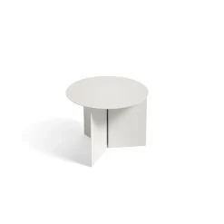 HAY - Bord - Slit - Slit Table Round - Stål/Steel - Hvid/White - Ø45 x H35,5 cm