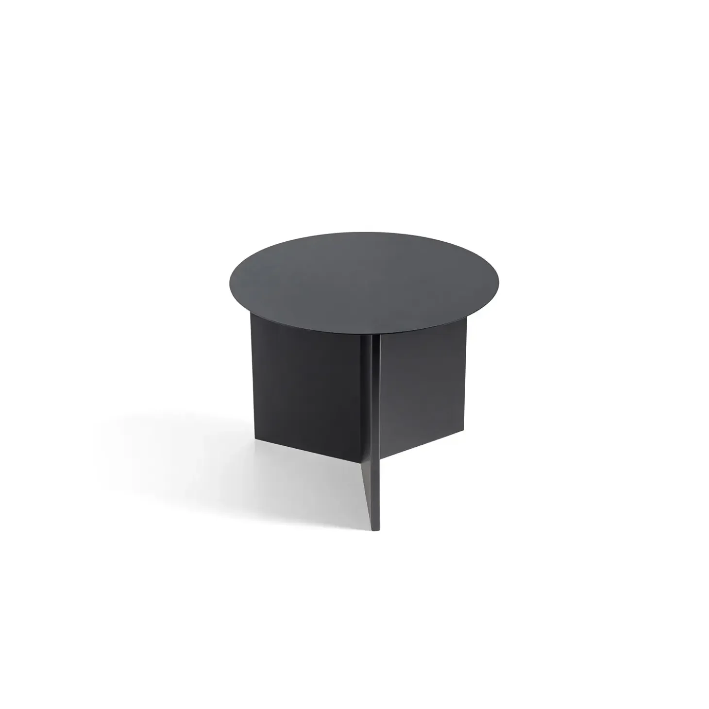 Hay - Bord - Slit table round - Sort/Black - Stål/Steel - Ø45 cm