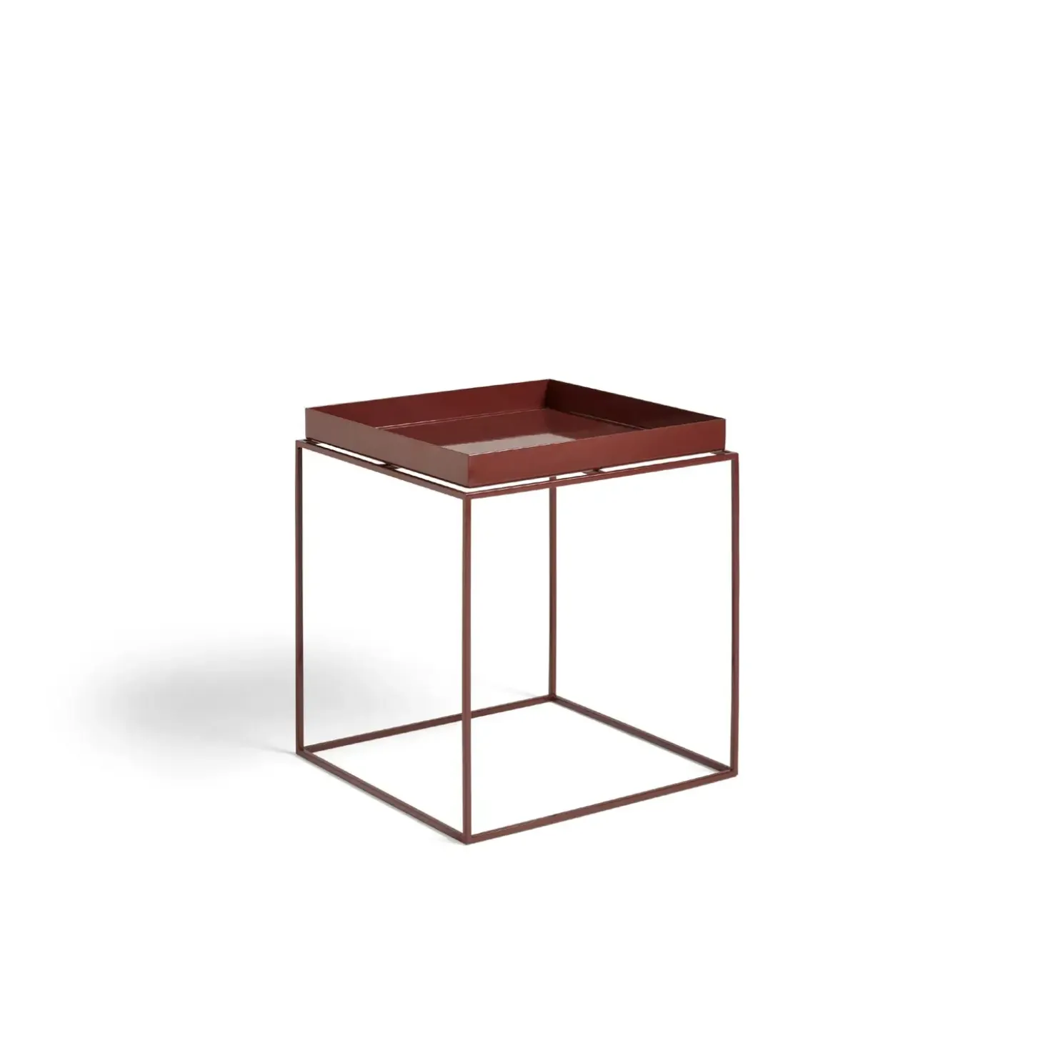 HAY - Bord - Tray Table - medium - Brun - Chocolate high - 40x40 cm