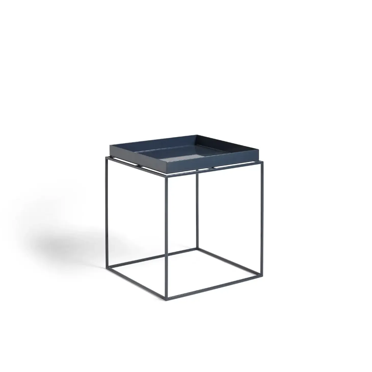 HAY - Bord - Tray Table - medium - Blå - 40x 40 cm - Deep blue high gloss