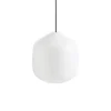 Hay - Buoy Glass Pendel - Sort ledning - Hvid - 300