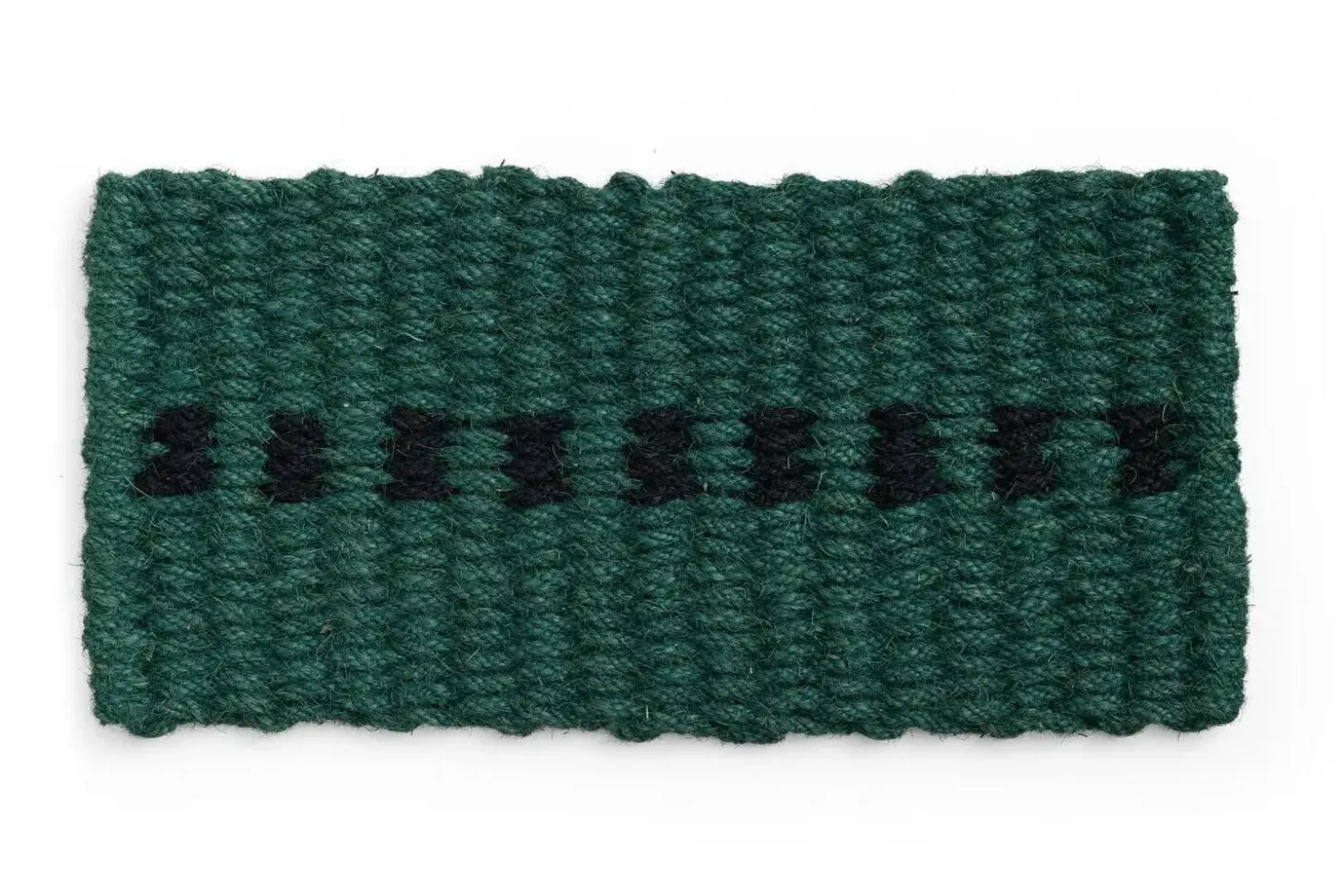 Hay - Coco Door Mat - Dot - Green & Black - Dark green and black - 40 x 80 cm