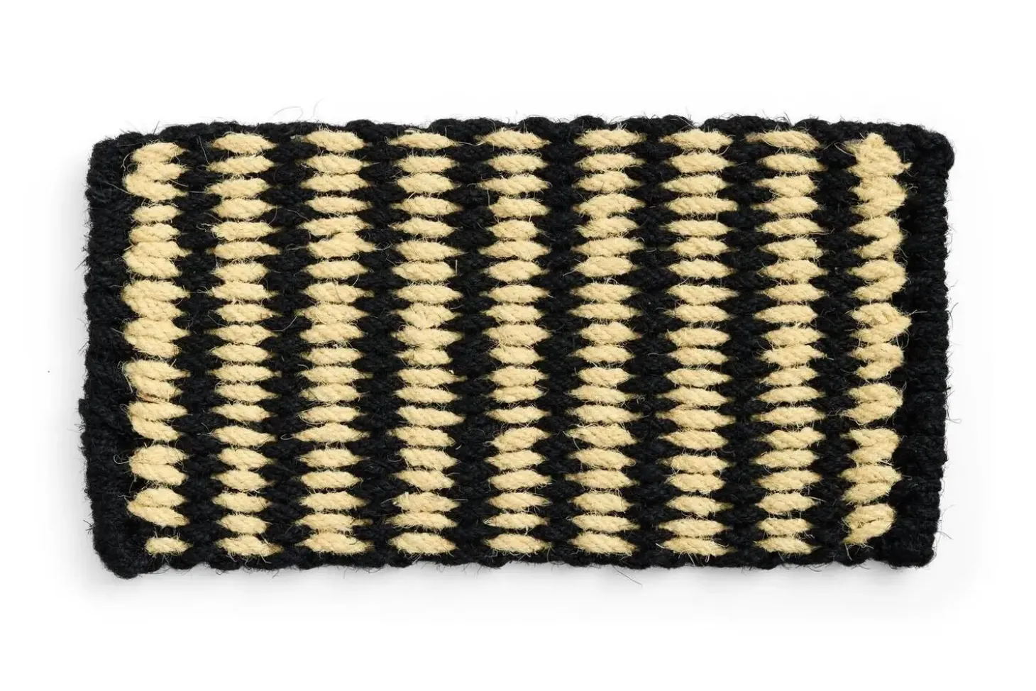 Hay - Coco Door Mat - Stribe wave - Black & White - Black and white - 619