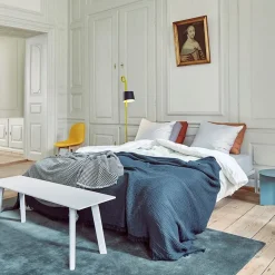 HAY - Connect Bed - Sengeramme - Hvid - 180 x 200 cm med Supportbar i midten