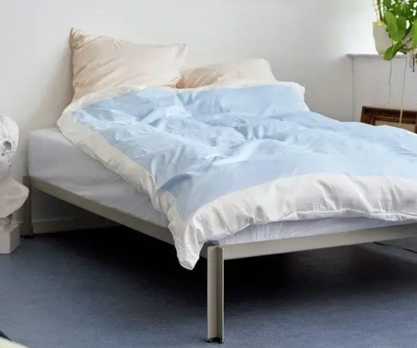 HAY - Connect Bed - Sengeramme - Grå - Warm grey - 140 x 200 cm