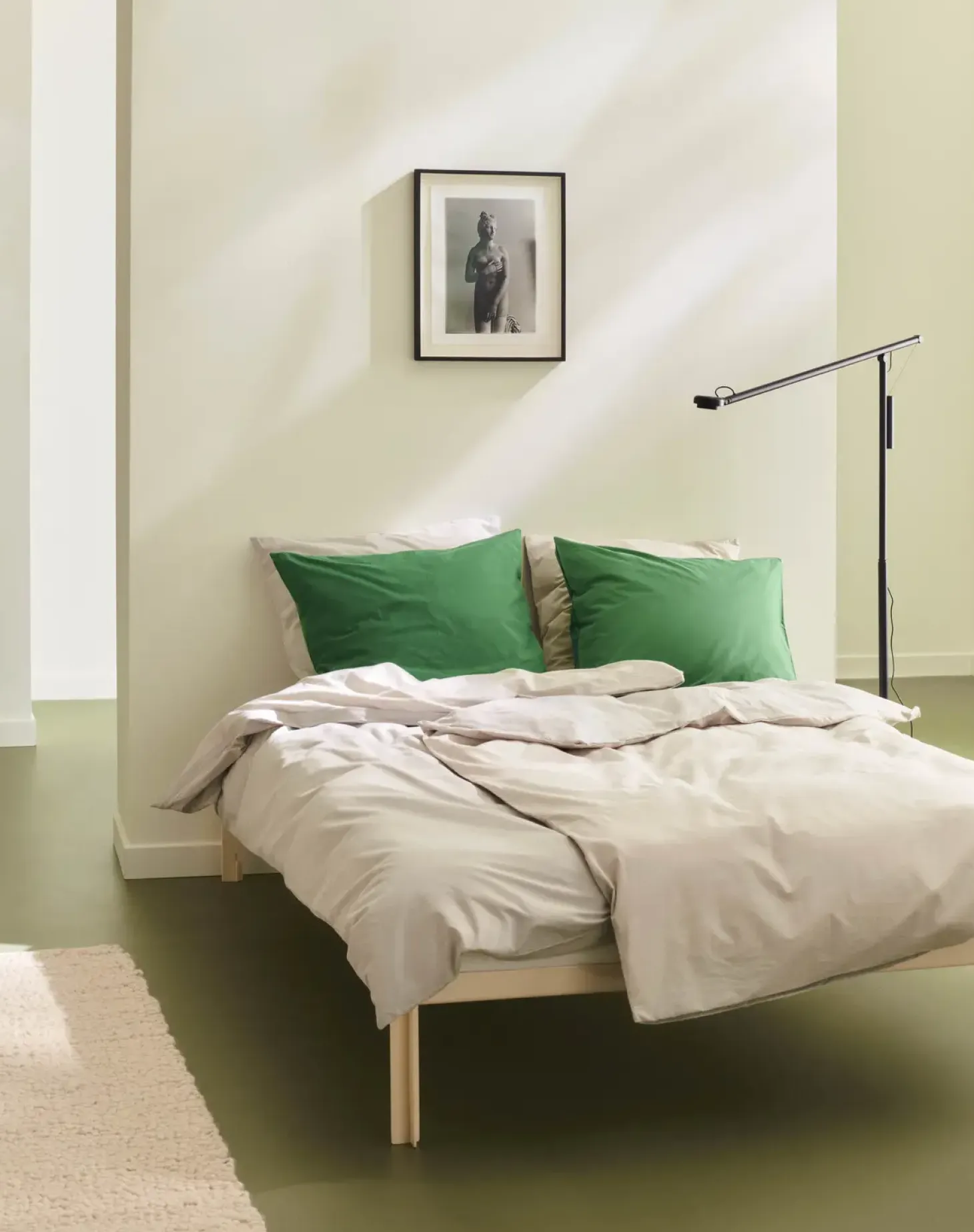 HAY - Connect Bed - Sengeramme - Alabastar / Beige - 180 x 200 cm