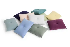 Hay - Dot Cushion - Linen - Dark blue