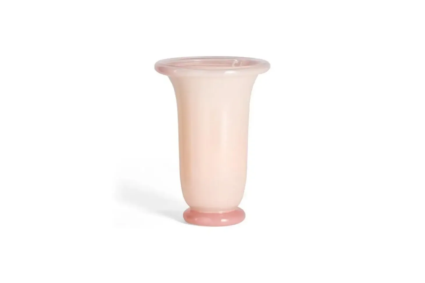 Hay - Empire Vase - Medium - Light Pink - Light pink with pink base - 749