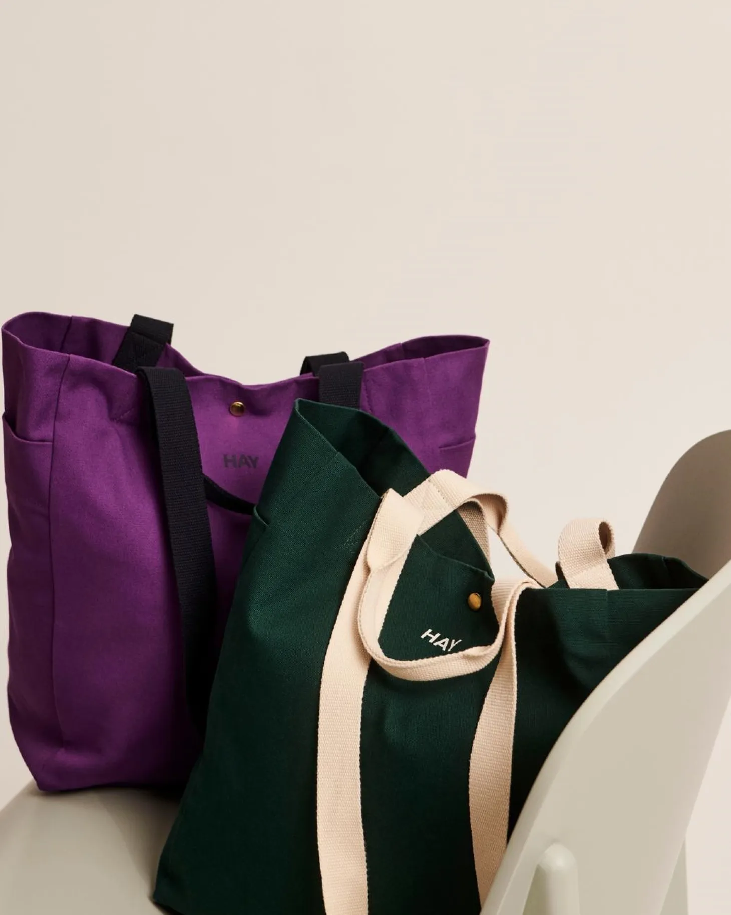 Hay - Everyday Tote Bag - Medium - Purple - Purple - 499