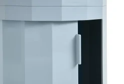 Hay - Facet Cabinet - Low - Anthracite - Sidebord med hjul - H49 cm