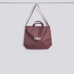Hay - Grid Crossover Bag - Medium - Burgundy