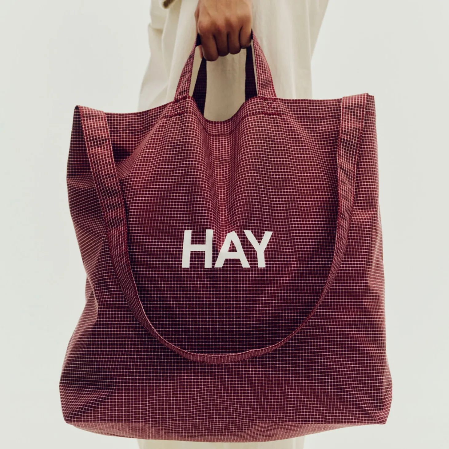Hay - Grid Crossover Bag - Medium - Mørk blå