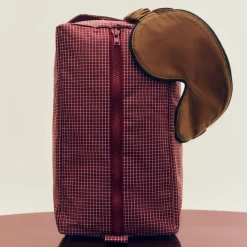 Hay - Grid Wash Bag - Medium - Mørk blå