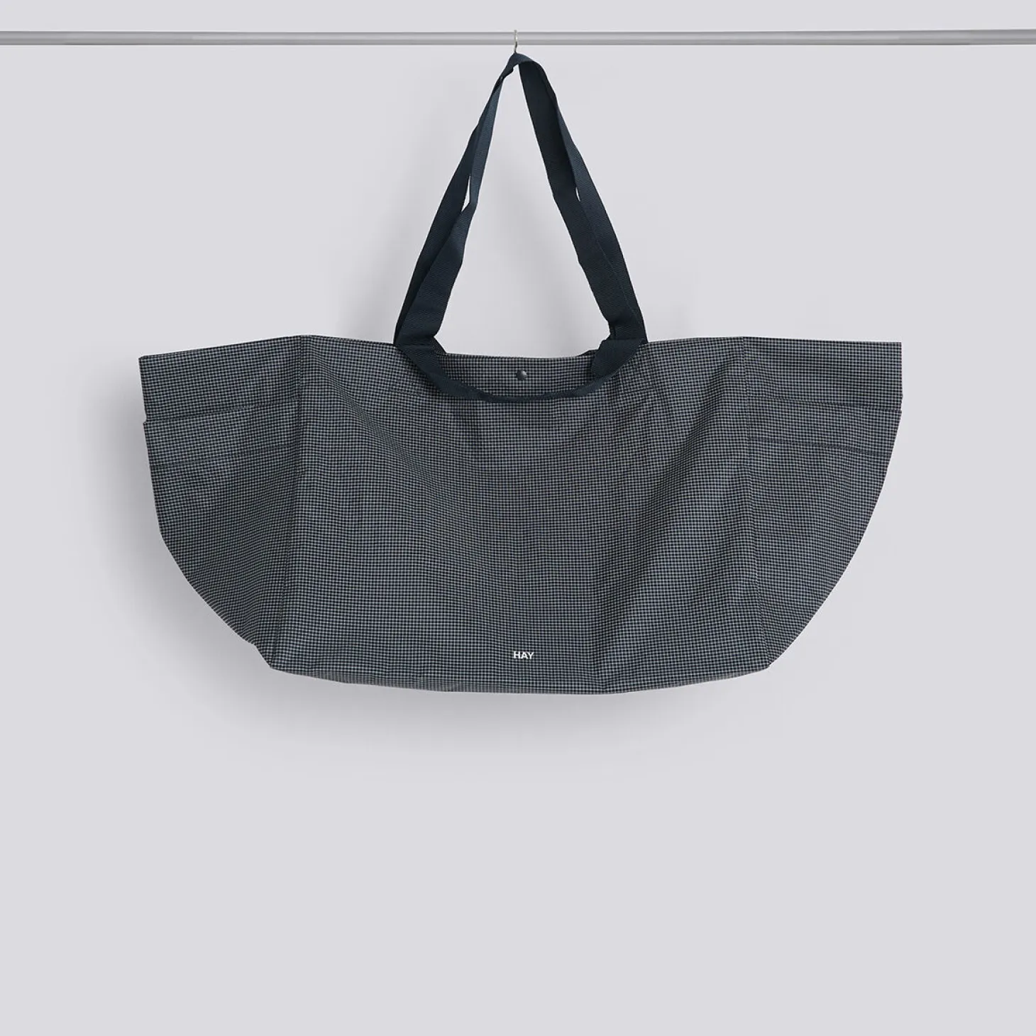 Hay - Grid Weekend Bag - Large - Blå