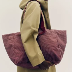 Hay - Grid Weekend Bag - Large - Blå
