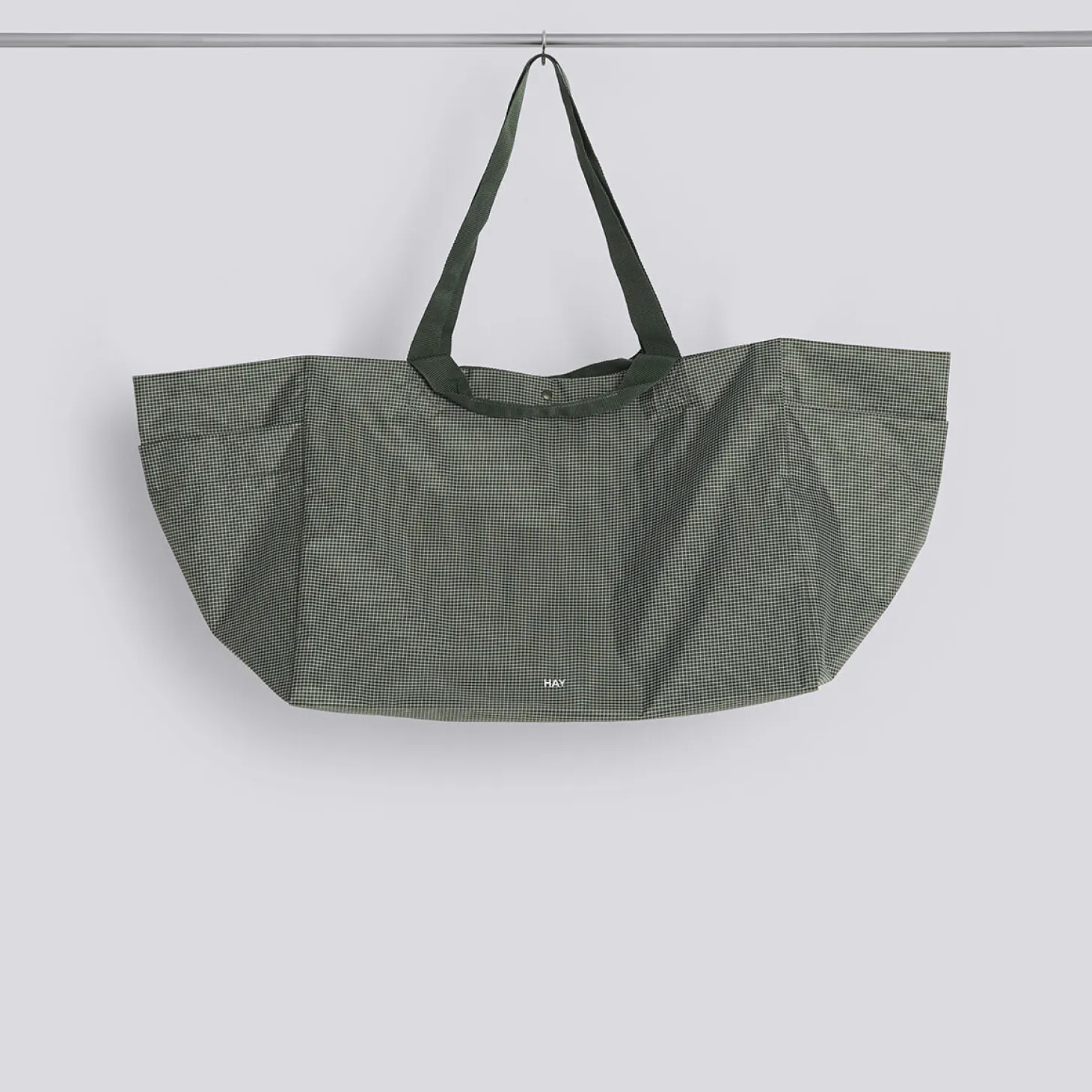 Hay - Grid Weekend Bag - Large - Grøn