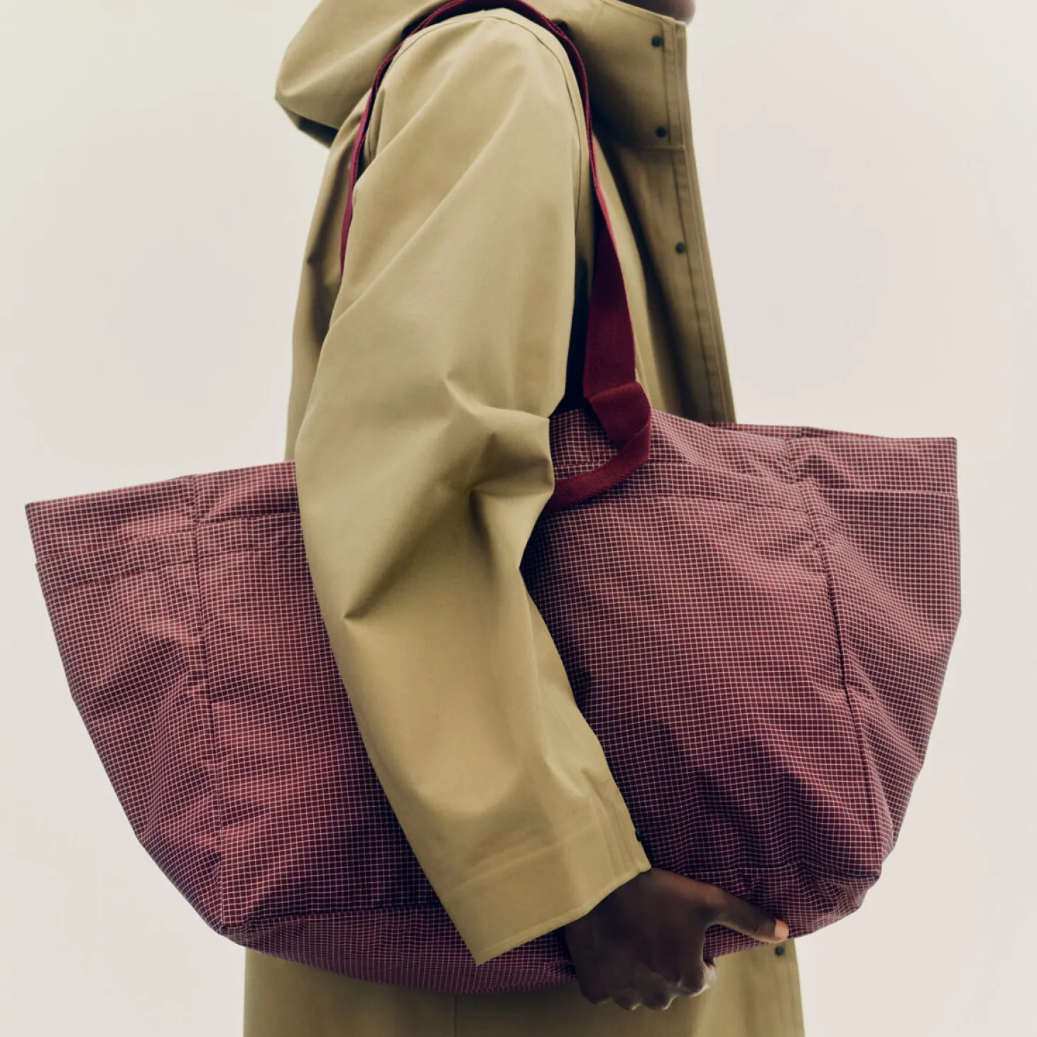 Hay - Grid Weekend Bag - Medium - Blå