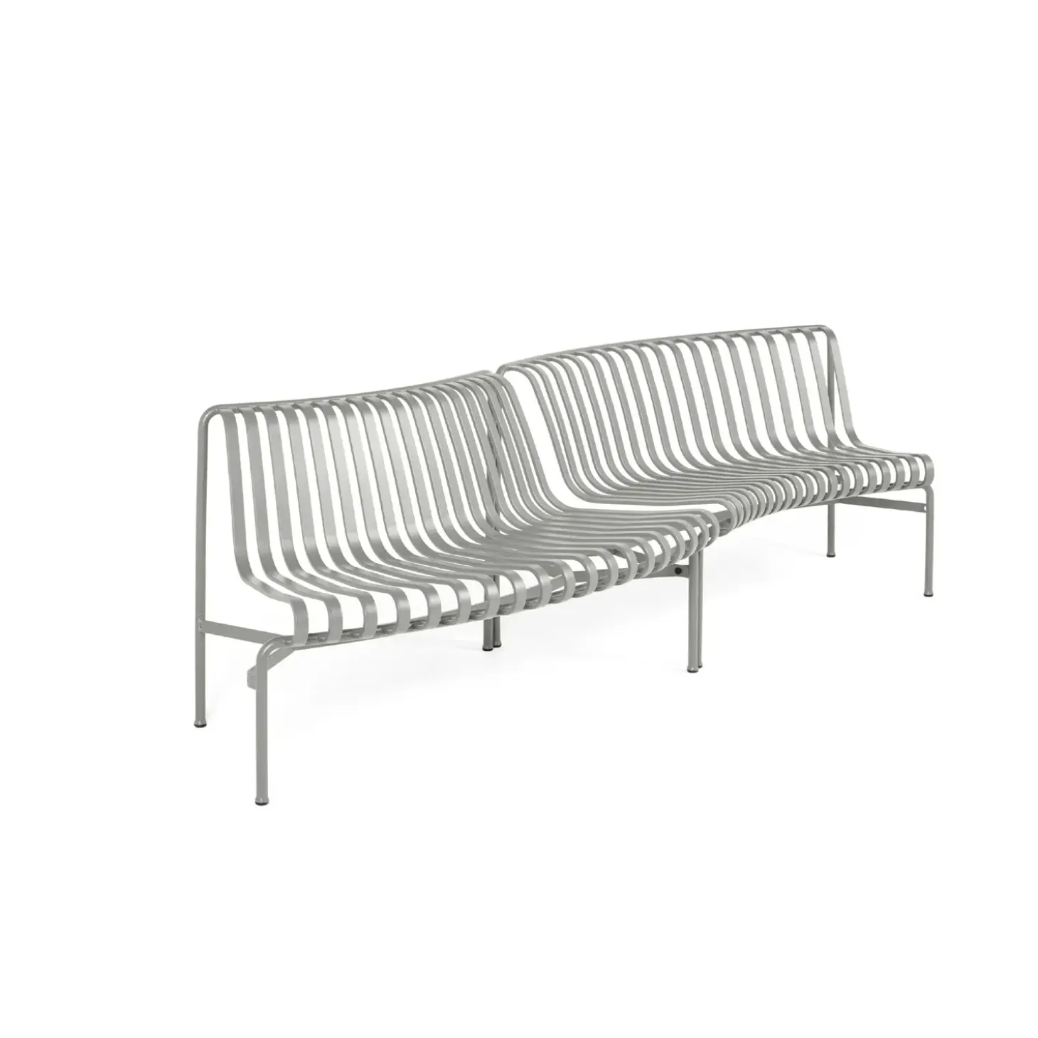 HAY - Havebænk - Palissade Park Dining Bench - In/Out - Starter - Lysegrå / Sky Grey (2 bænke)
