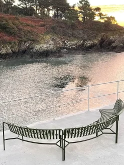 HAY - Havebænk - Palissade Park Dining Bench - In/Out - Starter - Lysegrå / Sky Grey (2 bænke)