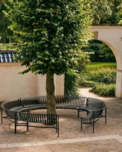 HAY - Havebænk Park - Palissade Park Dining Bench - In - Add-on - Anthracite