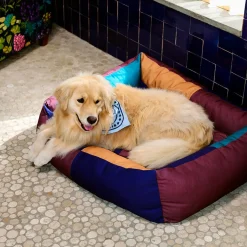 Hay - HAY Dogs Bed Zip - X-small - Rød/Hvid